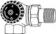 Thermostat-Ventilunterteil mit geradem Widerstand in Winkelbauform, ausgestattet mit einem Anschlussgewinde. Produkt von IMI Hydronic Engineering für Heizungsanlagen.